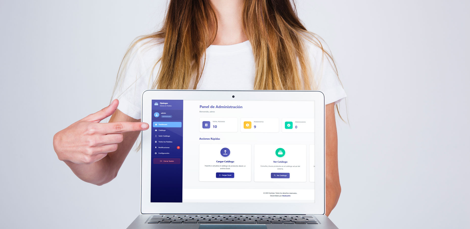 Sistema Interno de Pedidos Quimpo